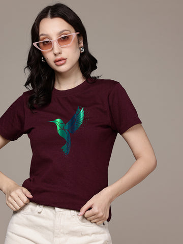 Half Sleeve Womens Regular T-Shirt