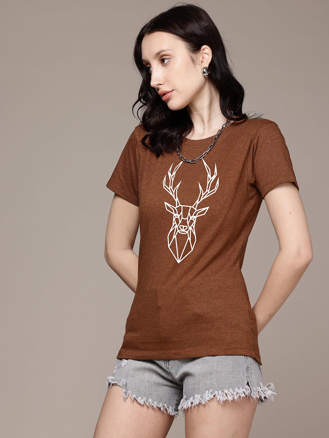 Half Sleeve Womens Regular T-Shirt