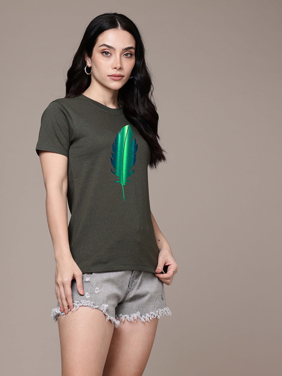 Half Sleeve Womens Regular T-Shirt