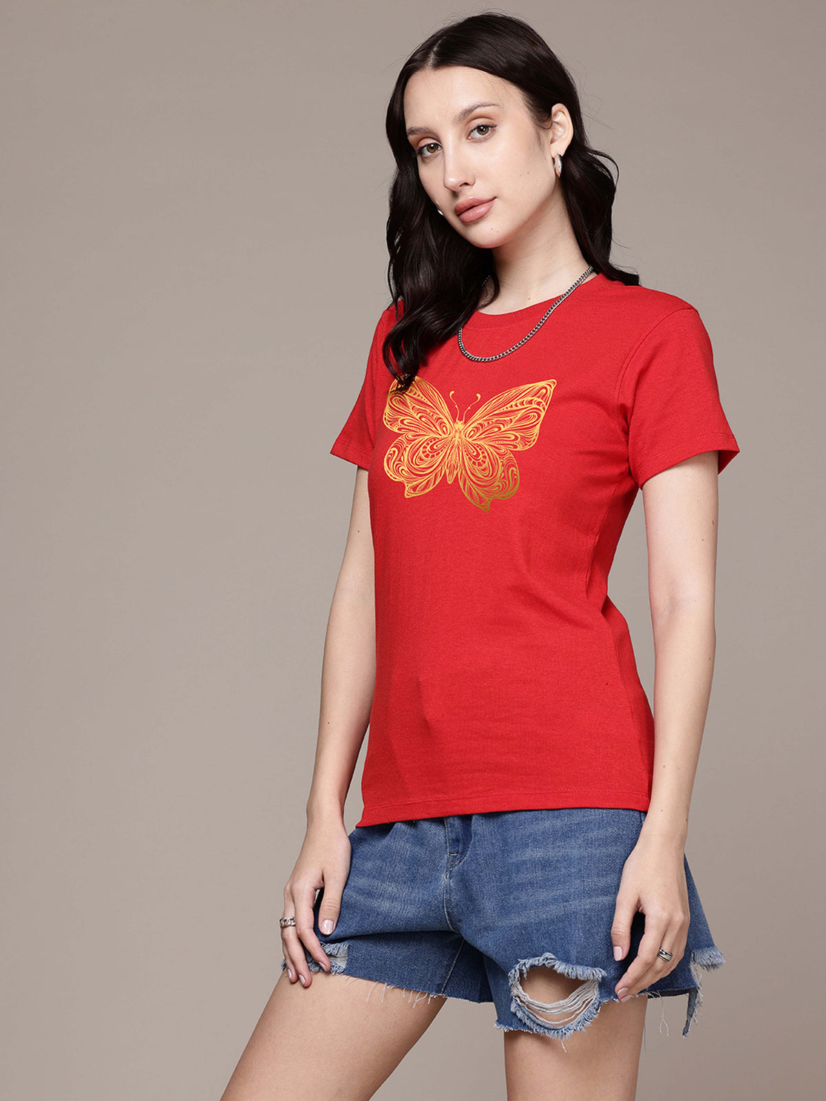 Half Sleeve Womens Regular T-Shirt