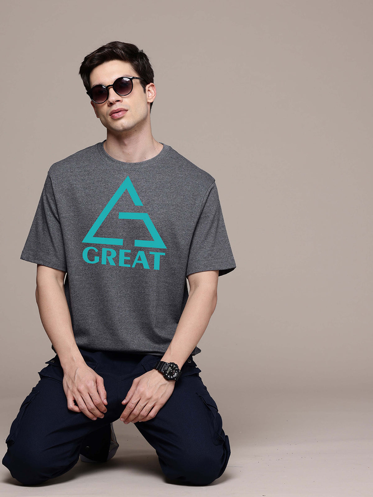 Graphic Oversized Great Print Tshirt