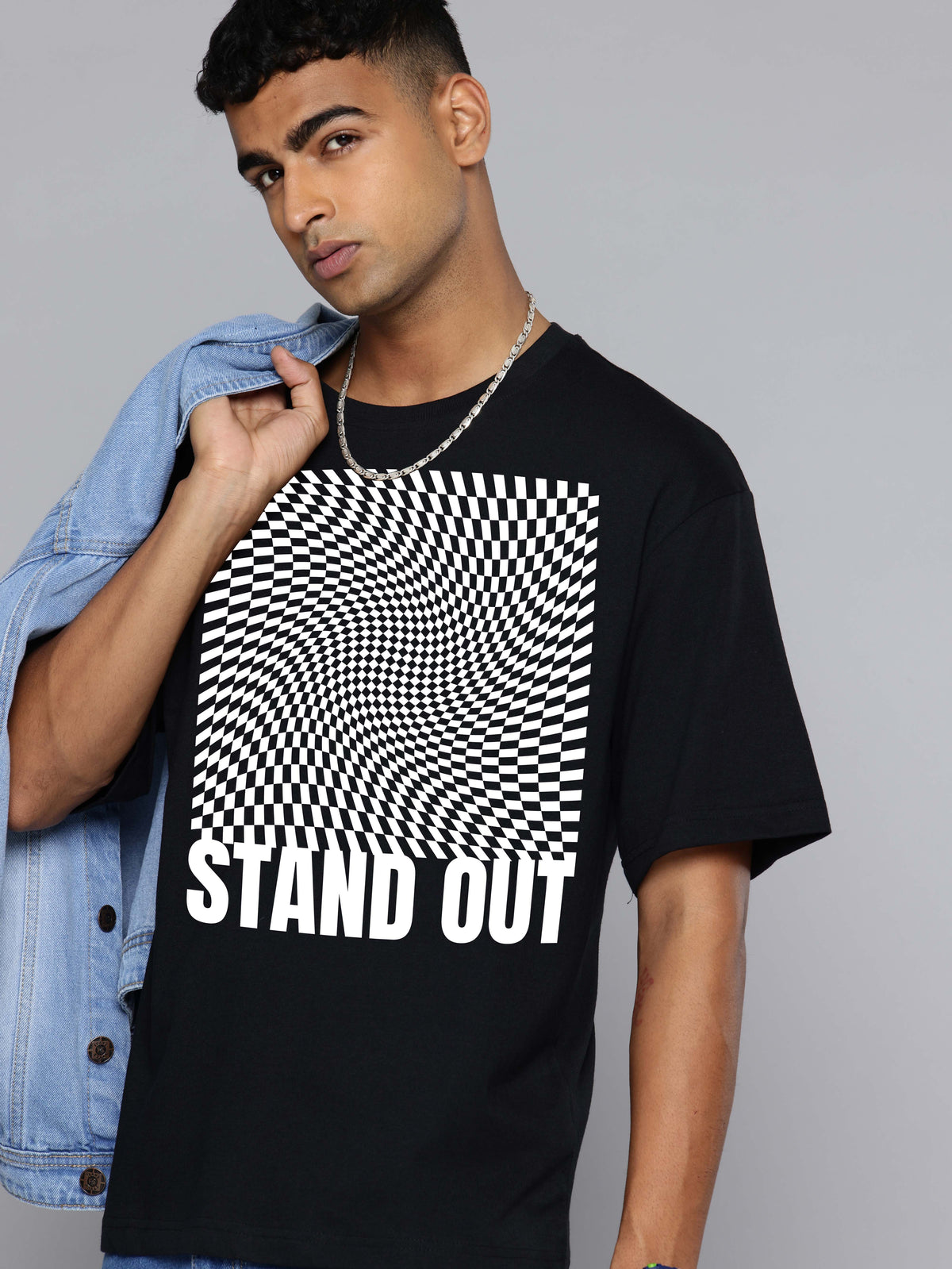 Graphic Oversized Stand Out Print Tshirt