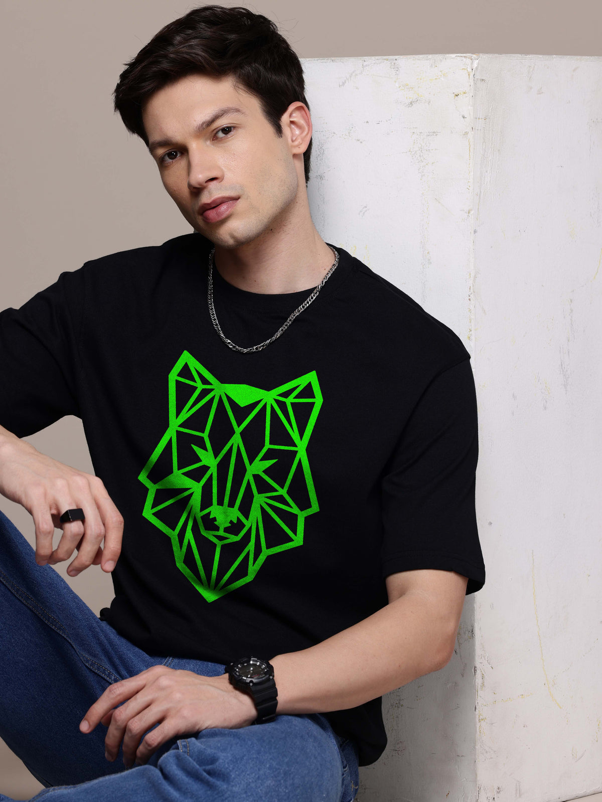 Graphic Oversized Lion Tshirt
