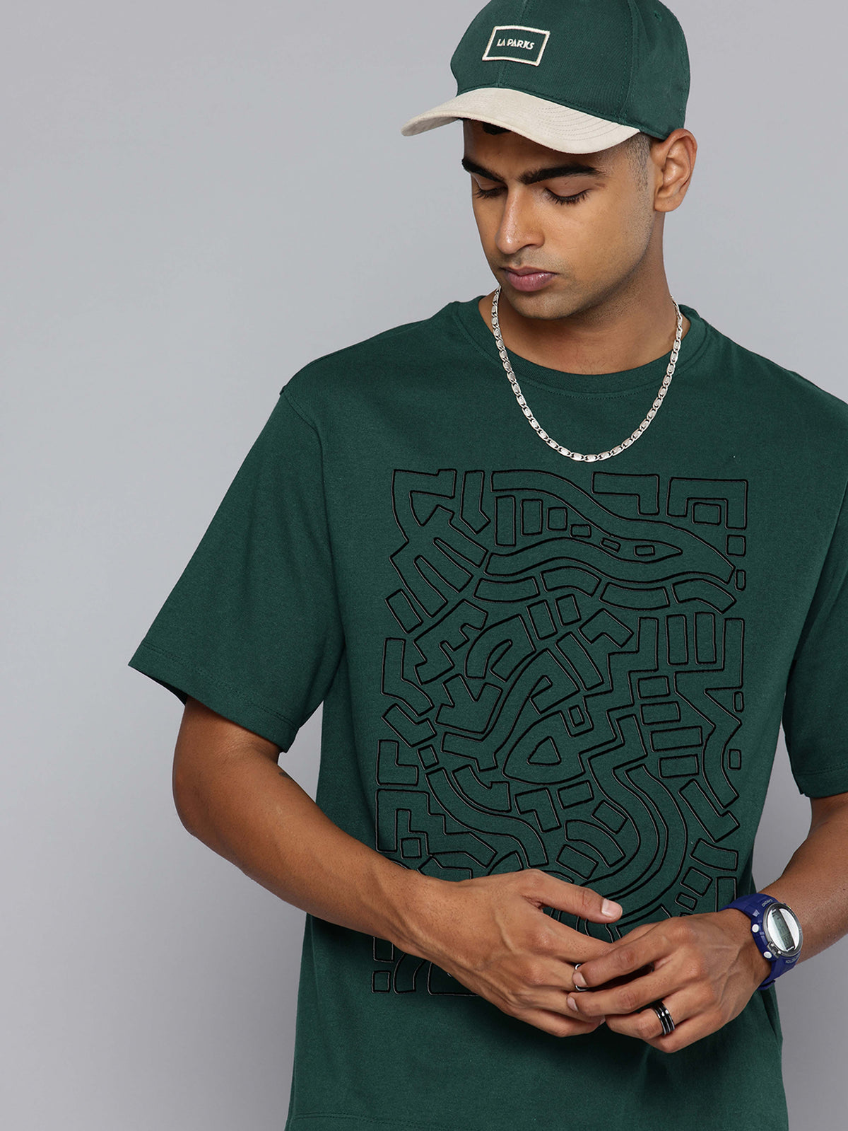 Graphic Oversized Puzzle Tshirt