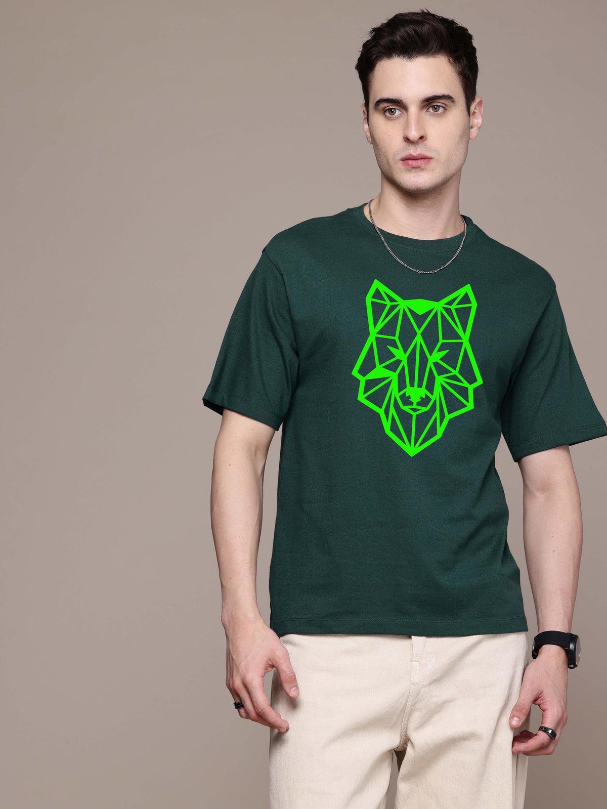 Graphic Oversized Lion Tshirt
