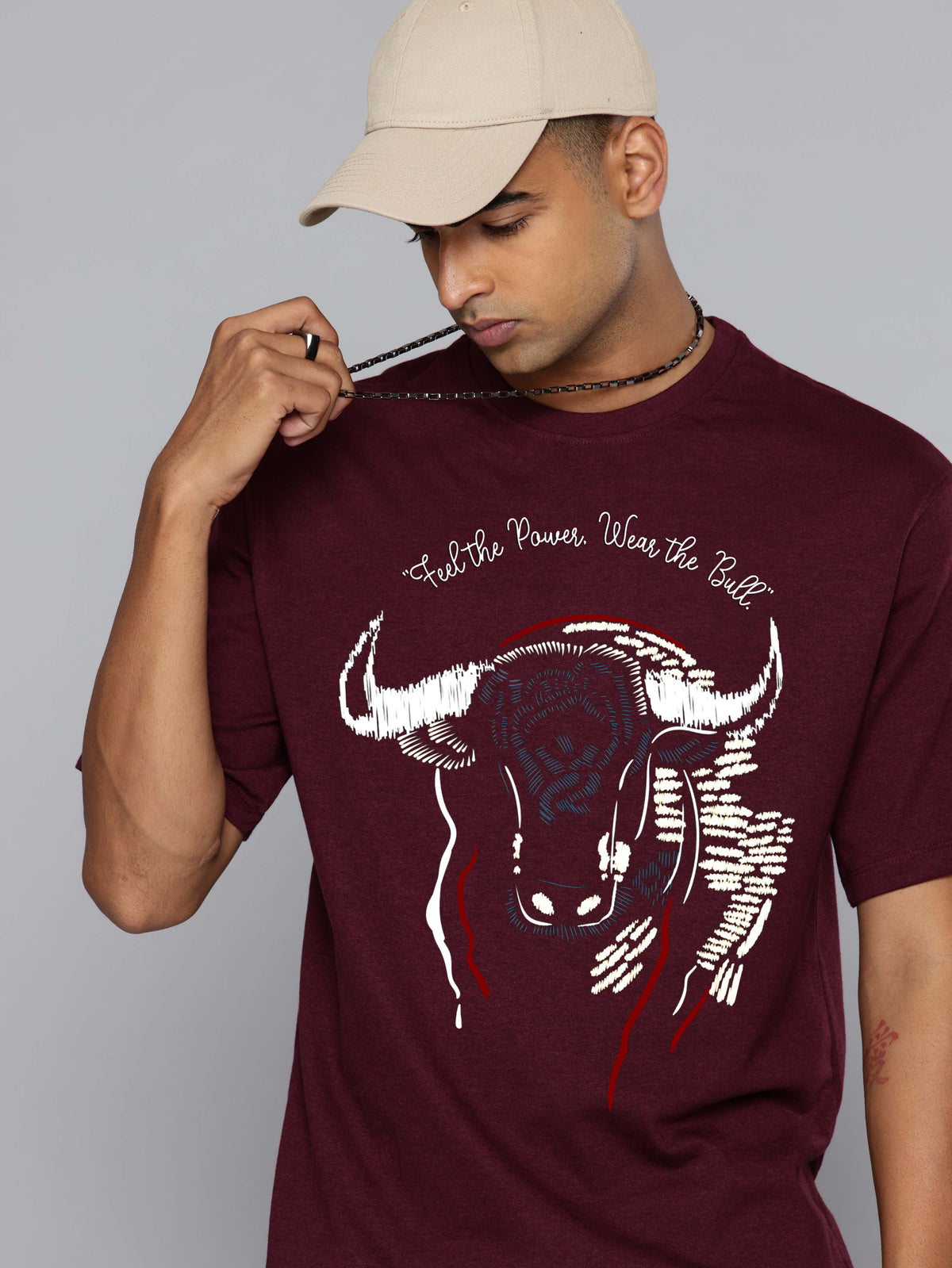Graphic Oversized Buffalo Print Tshirt