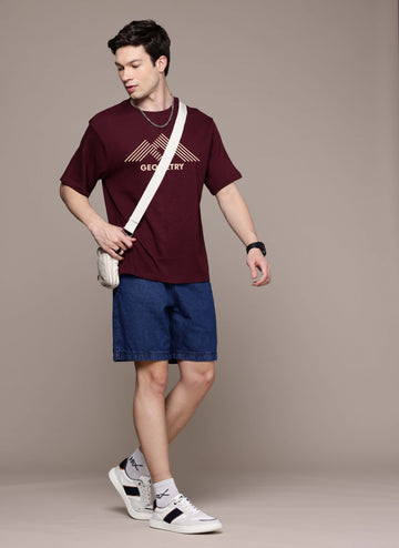 Graphic Oversized Geometry Tshirt