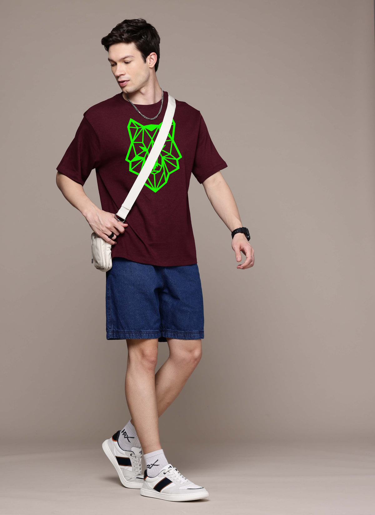 Graphic Oversized Lion Tshirt