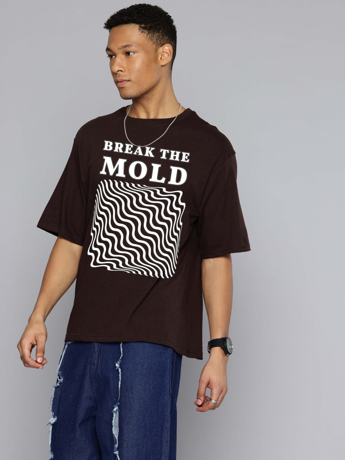 Graphic Oversized Break The Mold Print Tshirt