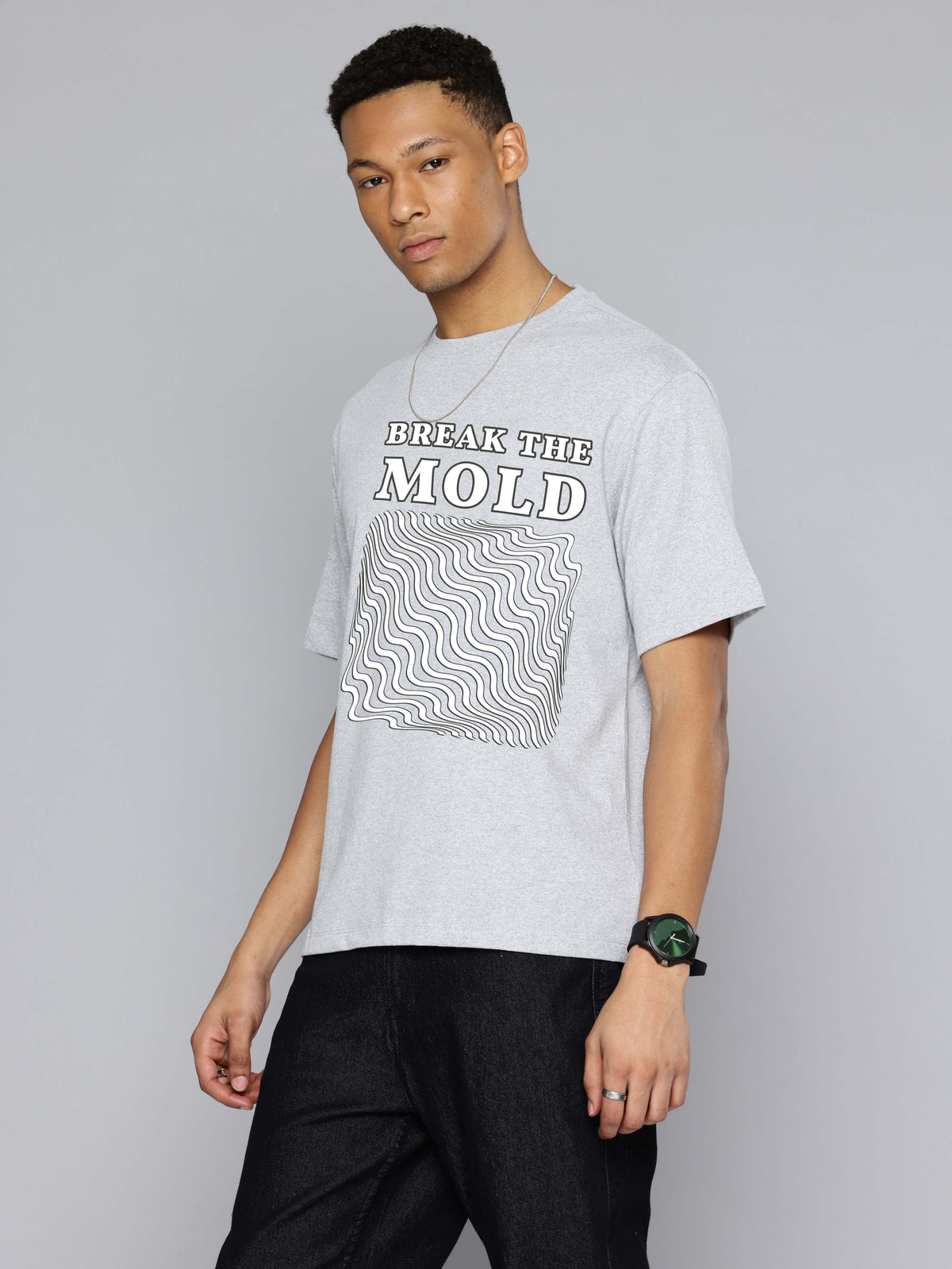 Graphic Oversized Break The Mold Print Tshirt