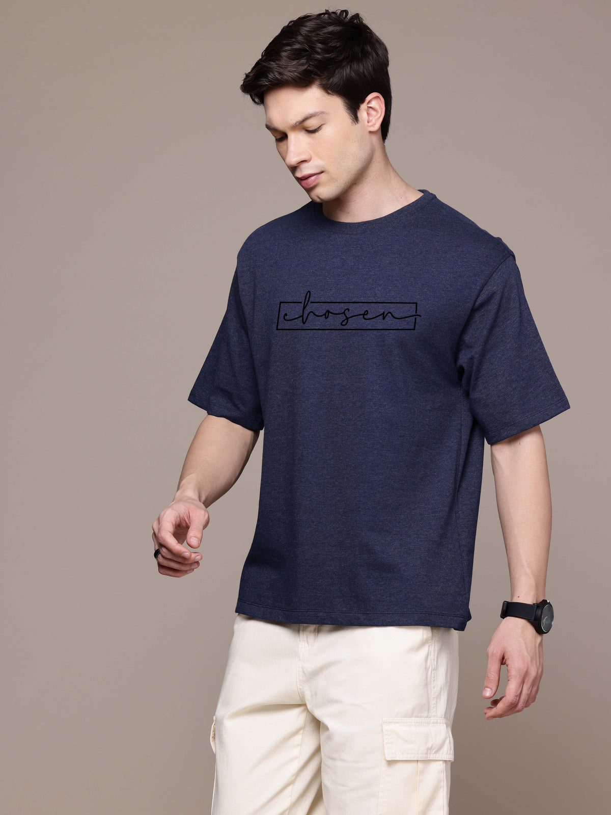 Graphic Oversized Chosen Print Tshirt