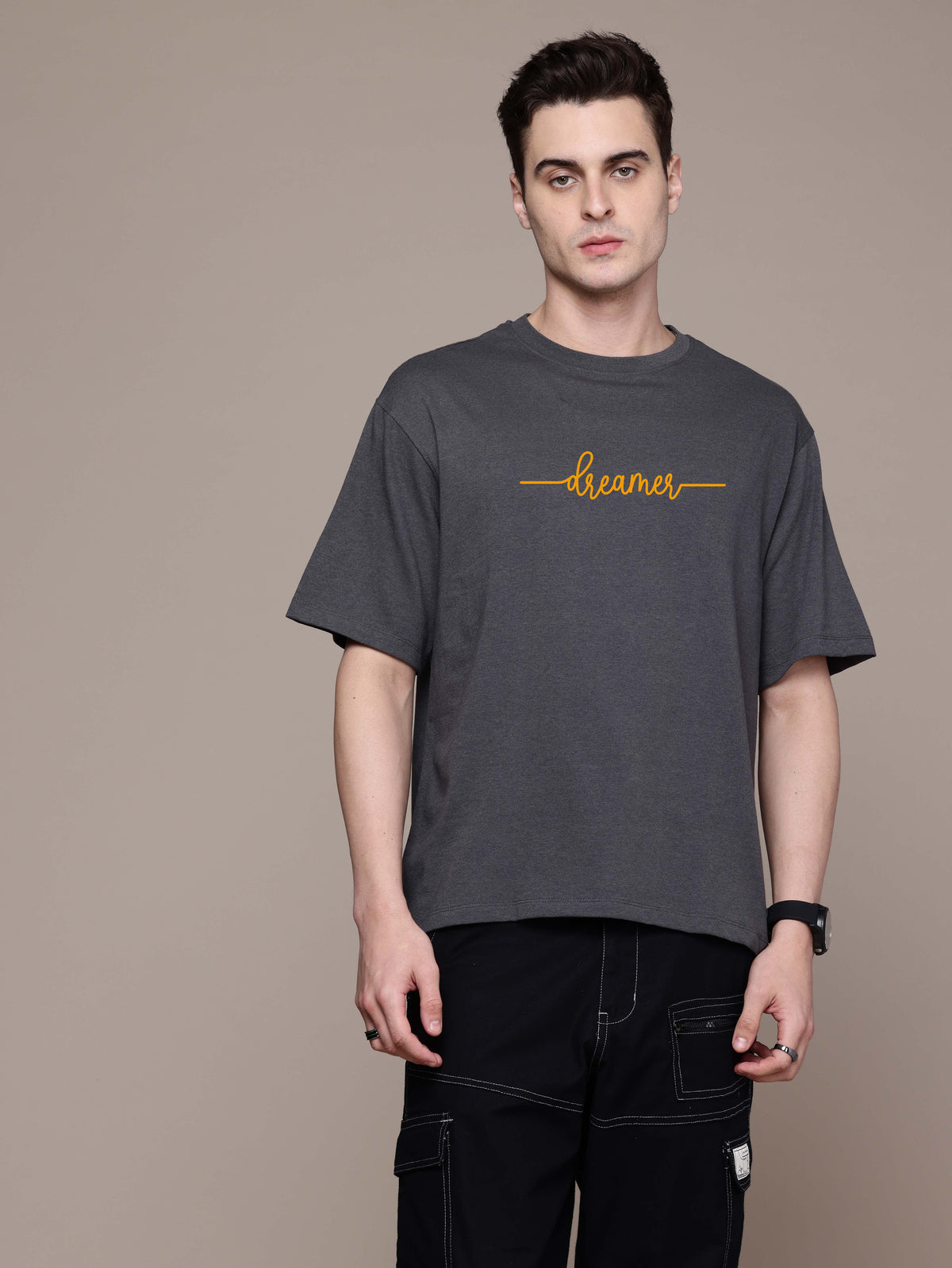 Graphic Oversized Dreamer Print Tshirt