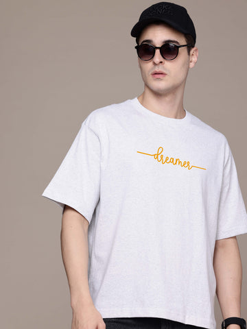 Graphic Oversized Dreamer Print Tshirt