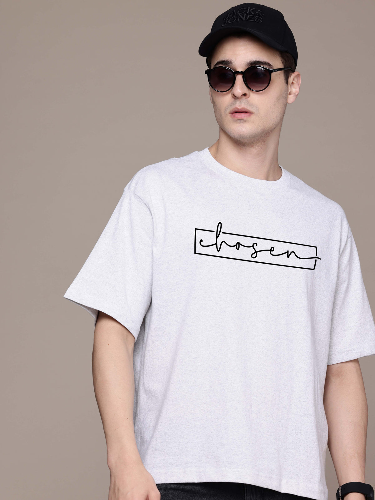 Graphic Oversized Chosen Print Tshirt