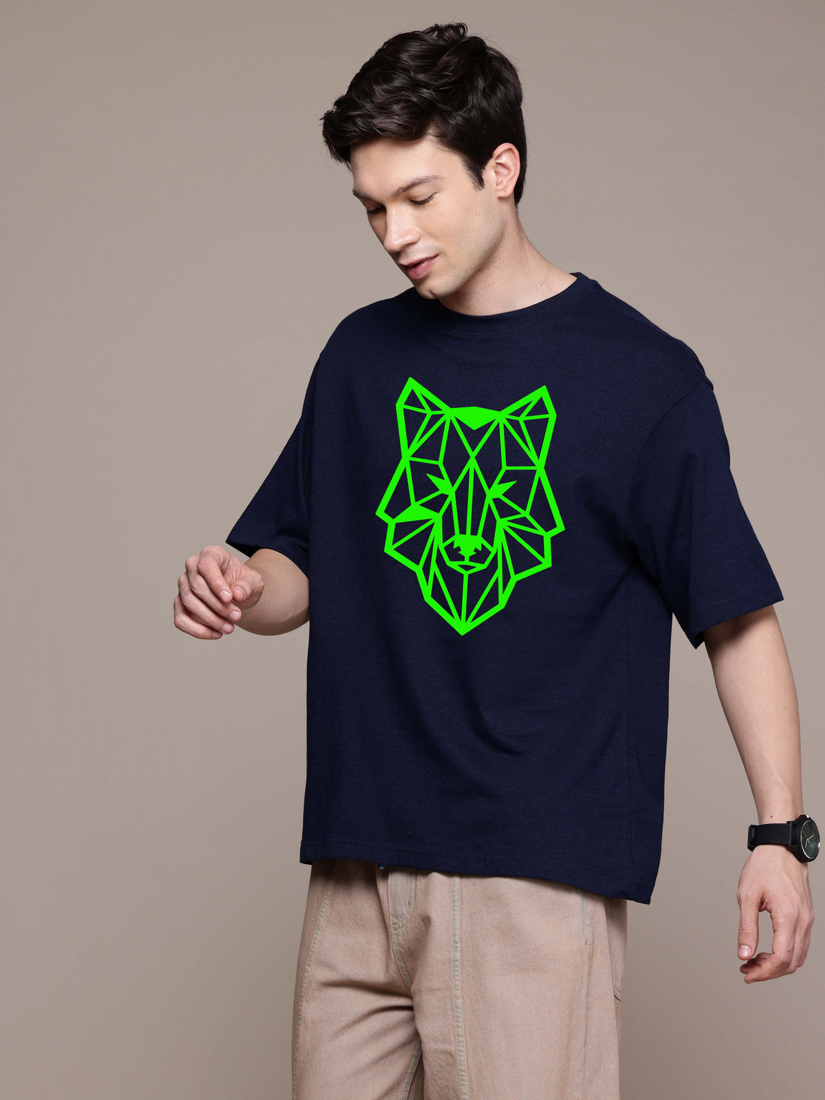 Graphic Oversized Lion Tshirt
