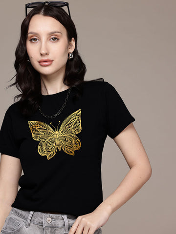 Half Sleeve Womens Regular T-Shirt