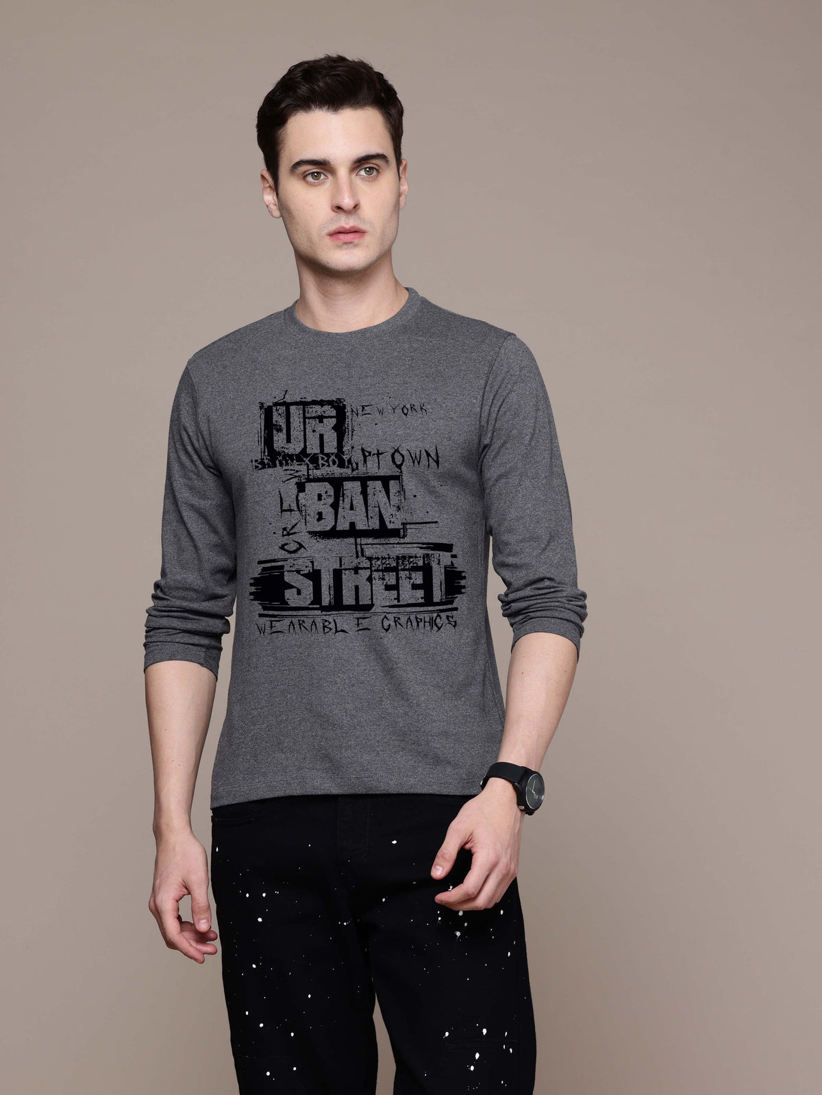 Mens Graphic Long Sleeve T-Shirts