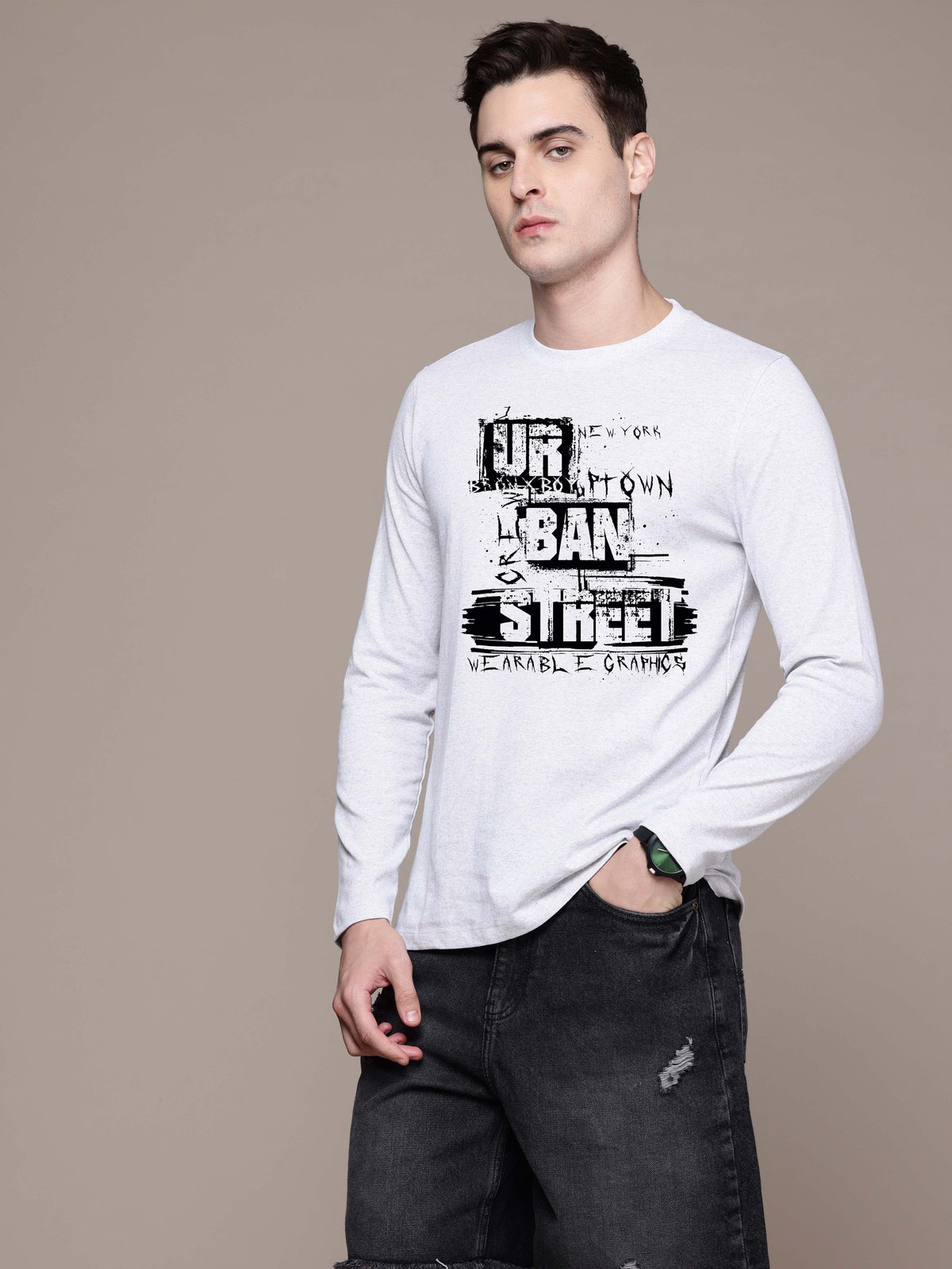 Mens Graphic Long Sleeve T-Shirts