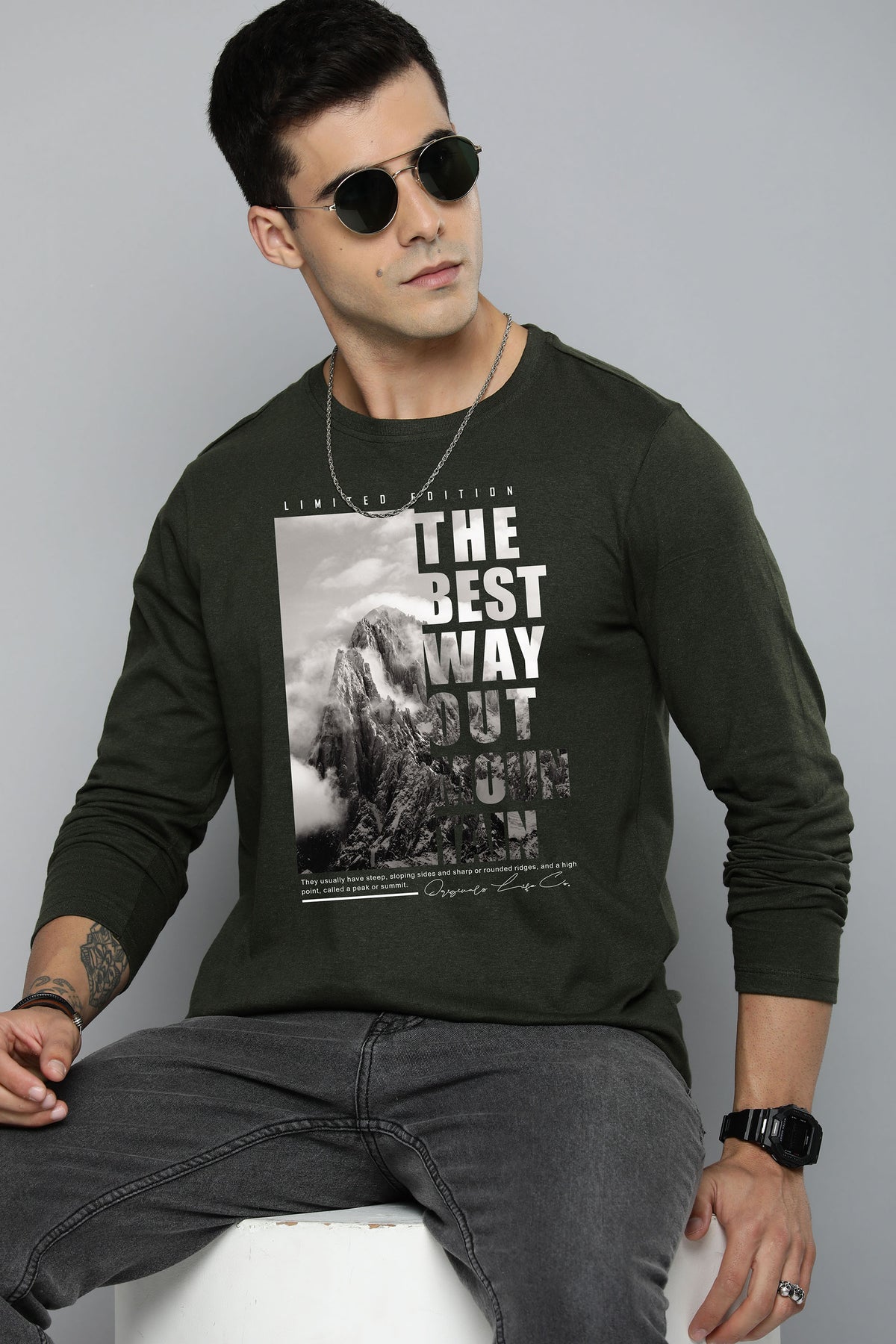 Mens Graphic Long Sleeve
