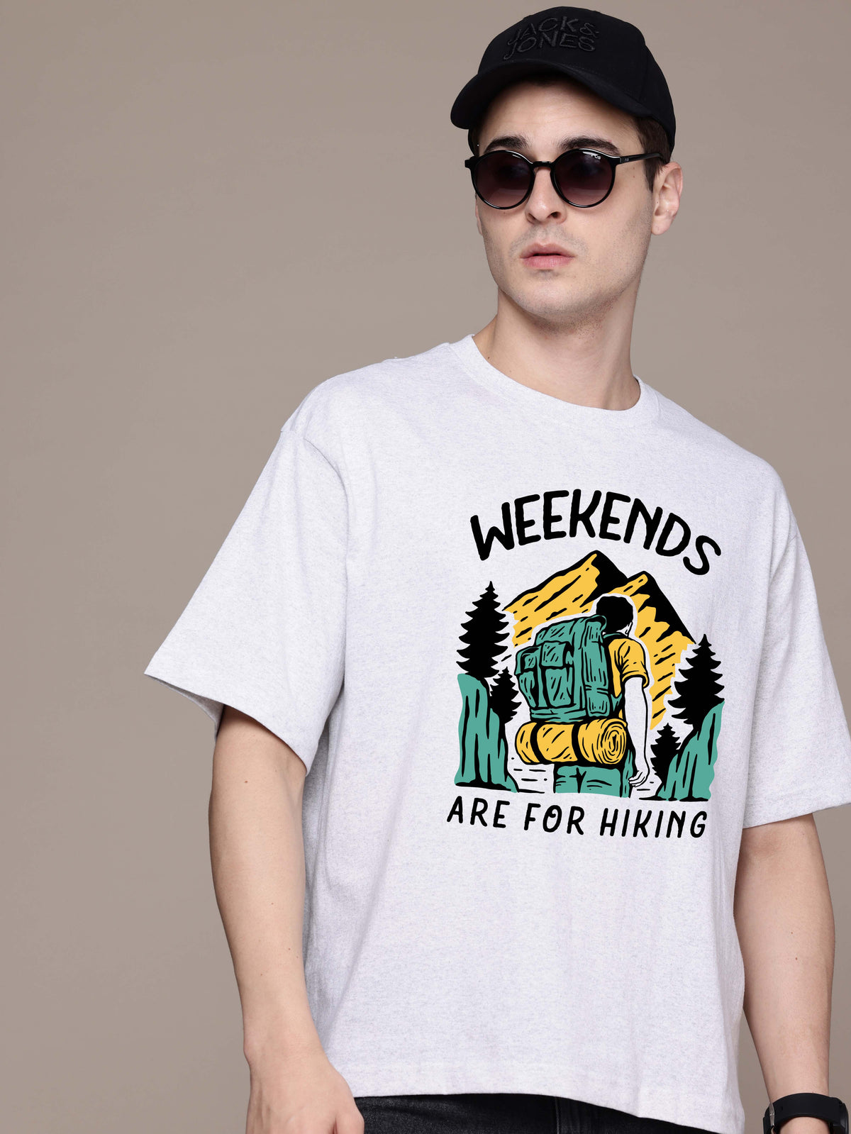 Graphic Oversized Weekends Tshirt