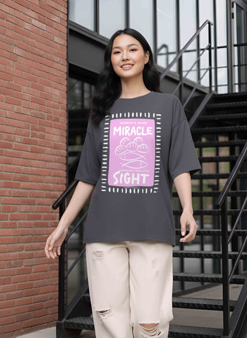 Graphic Oversized Tshirt  Miracle
