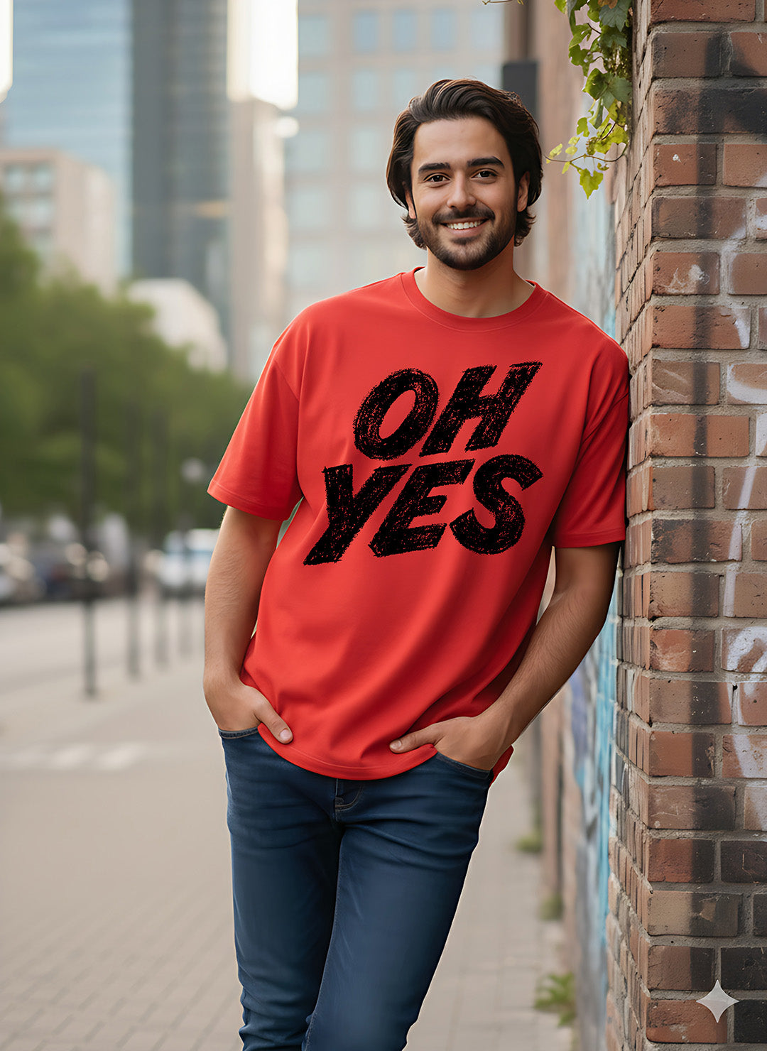Graphic Oversized Oh yes Tshirt
