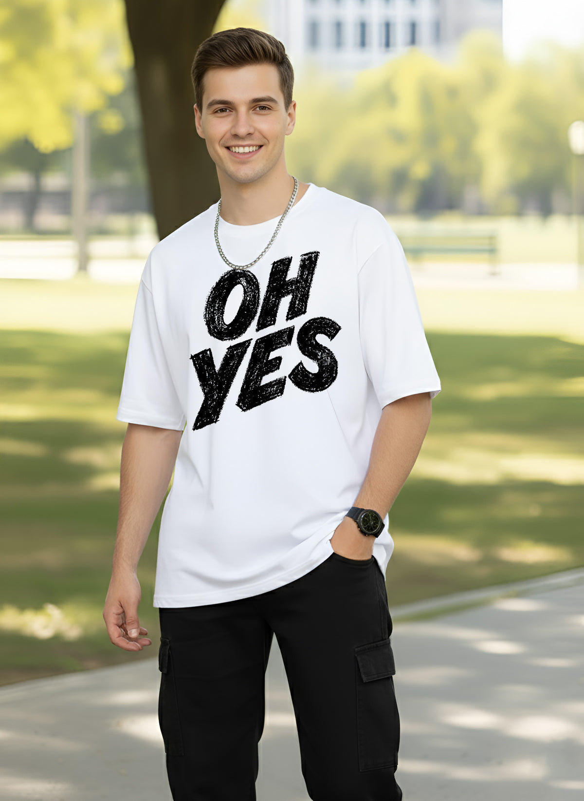 Graphic Oversized Oh yes Tshirt