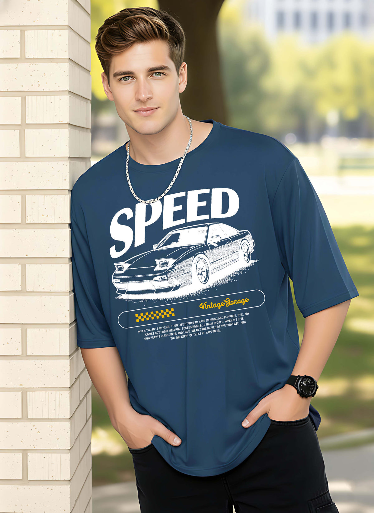 Graphic Oversized Speed Tshirt