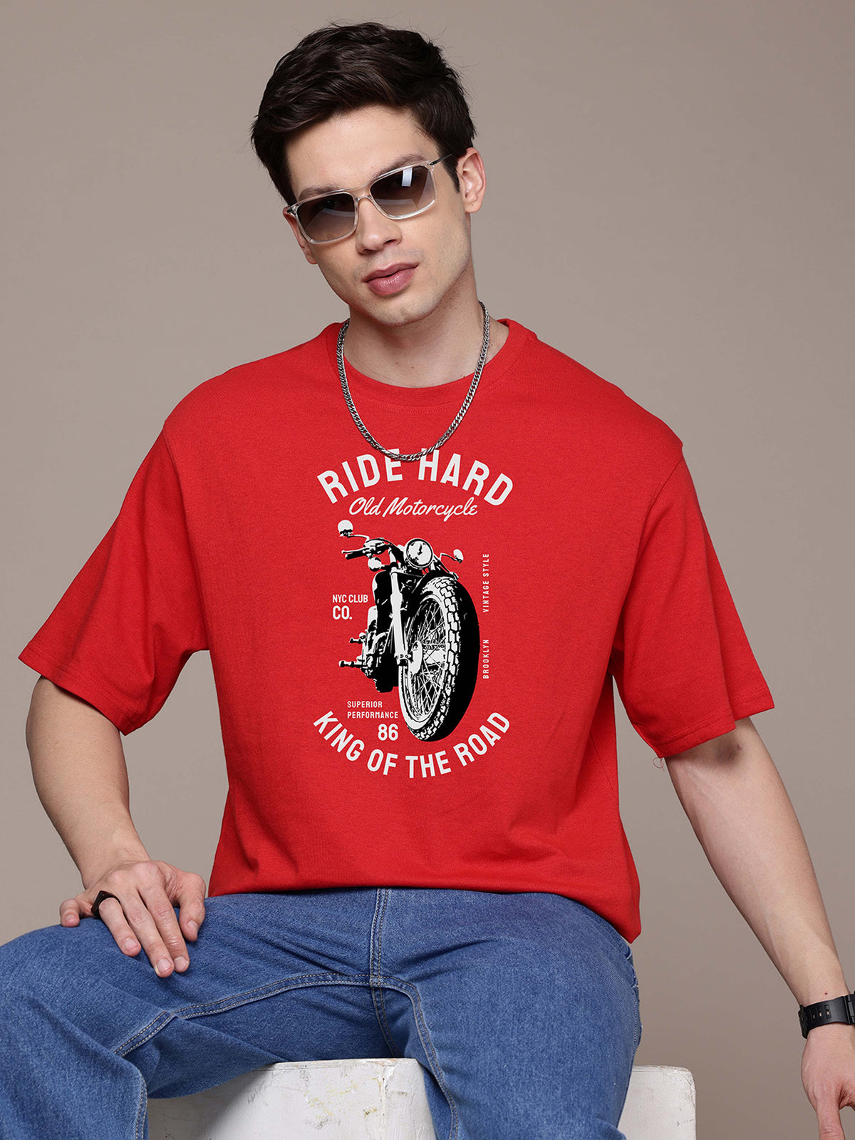 Graphic Oversized Bike Tshirt