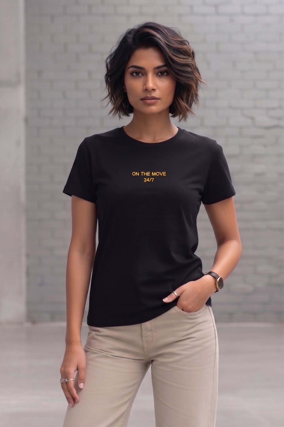 Half Sleeve Womens Regular T-Shirt