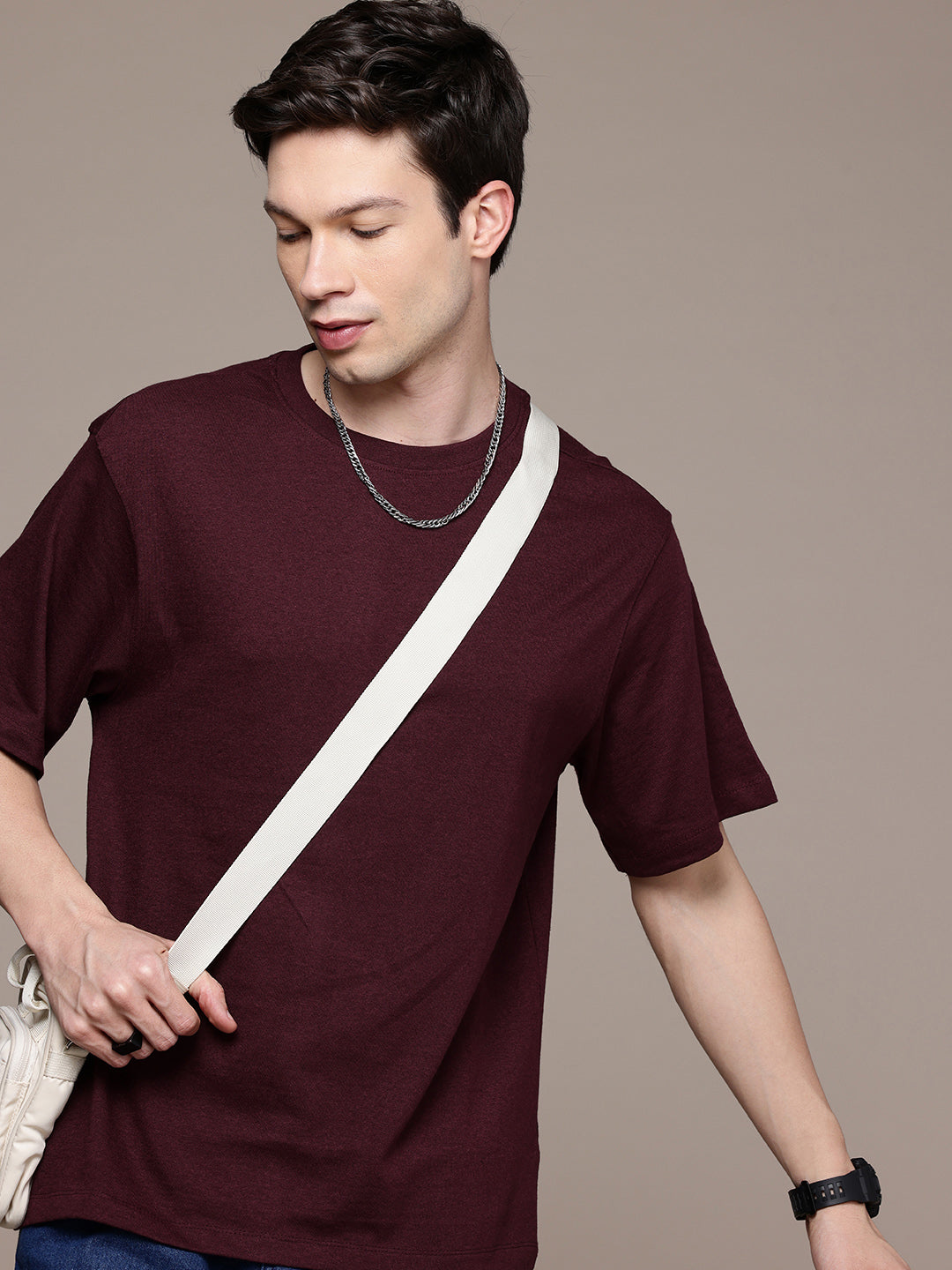 Oversized Burgundy T-Shirt