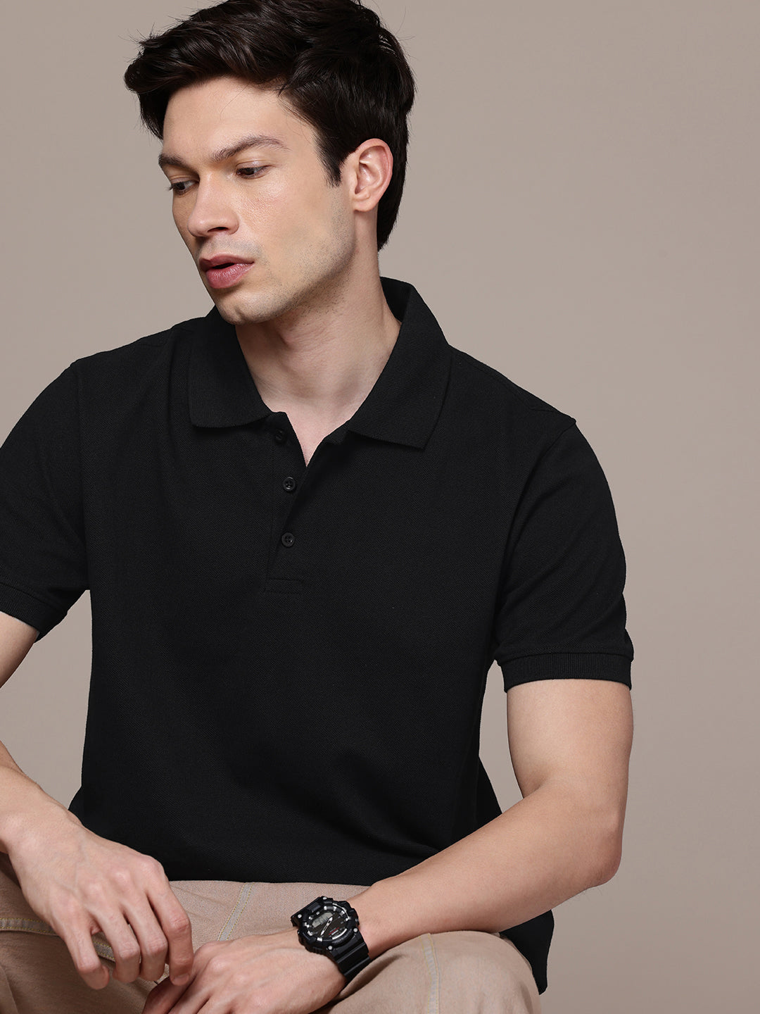 Black Polo T-Shirt