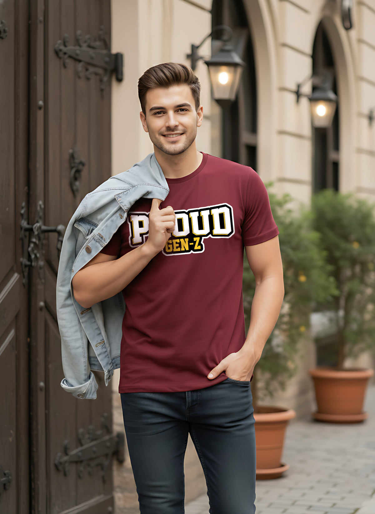 Mens Graphic Regular Half Sleeve T Shirt