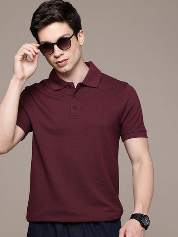 Burgundy Polo T-Shirt