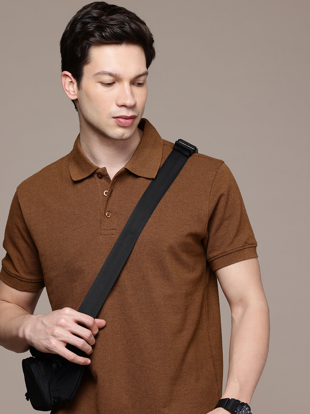 Mustard Brown  Polo T-Shirt