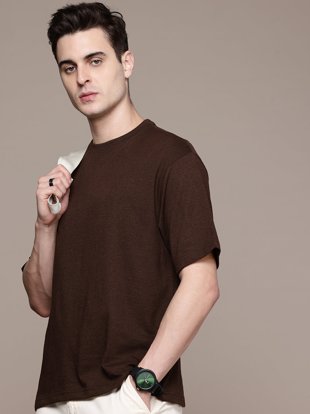 Oversized Coffee Brown T-Shirt