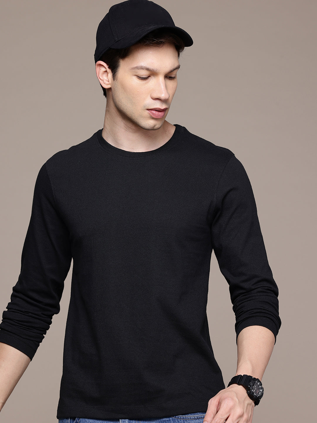 Long Sleeve Black  T-Shirt