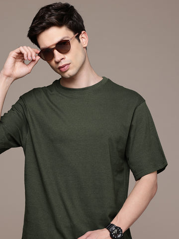 Oversized Olive Green T-Shirt