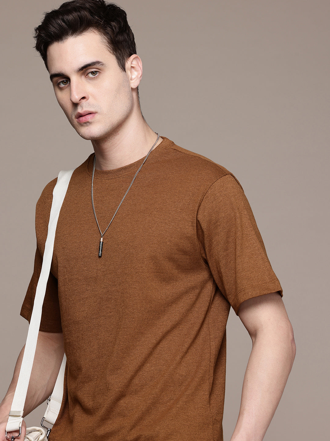 Oversized Mustard Brown T-Shirt