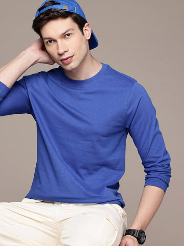 Long Sleeve Royal Blue T-Shirt