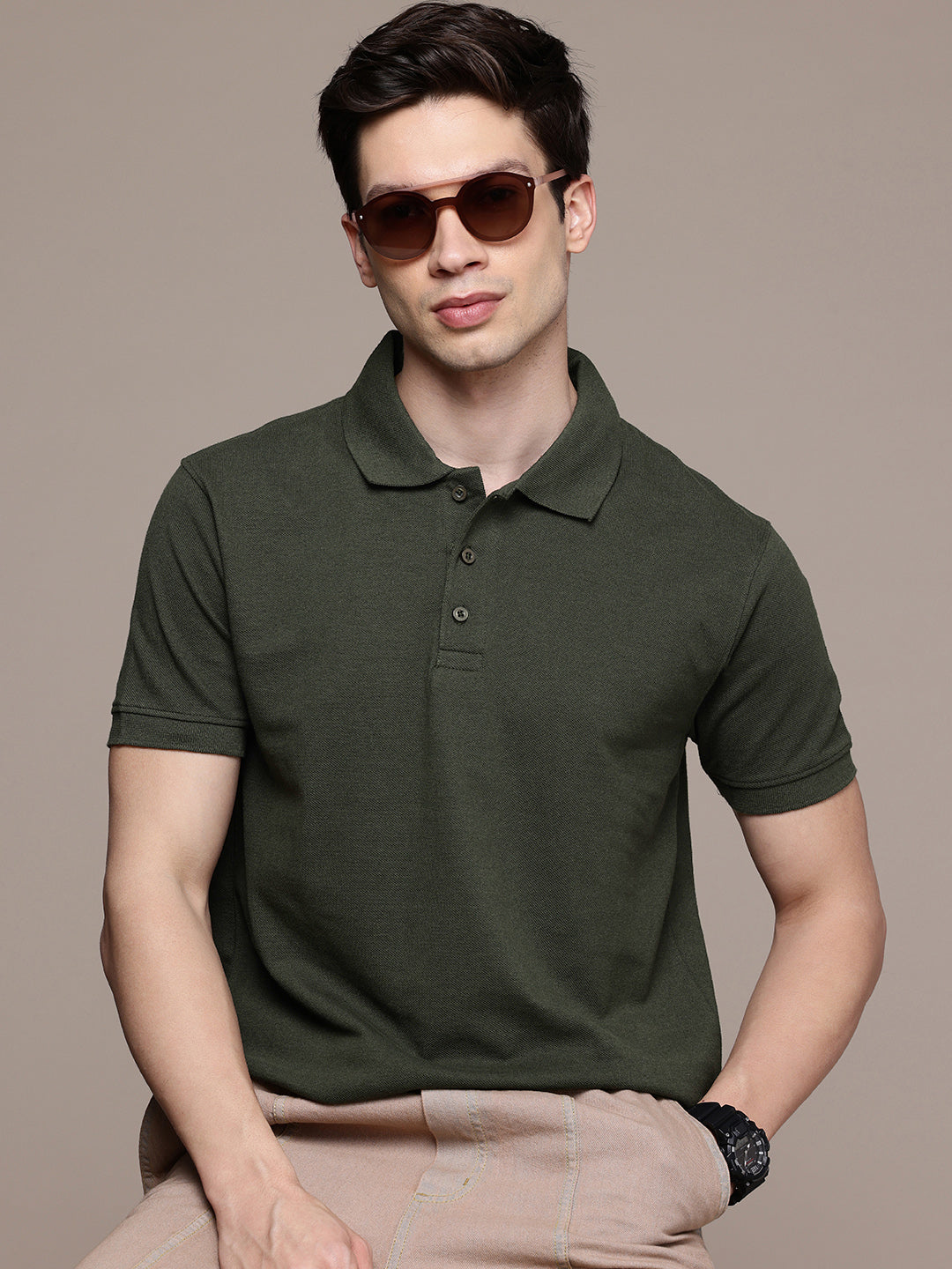 Olive Green Polo T-Shirt