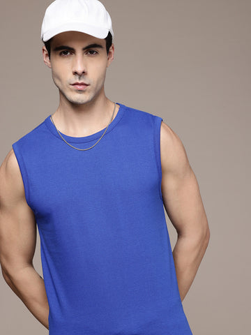 Sleeveless Royal Blue T-Shirt