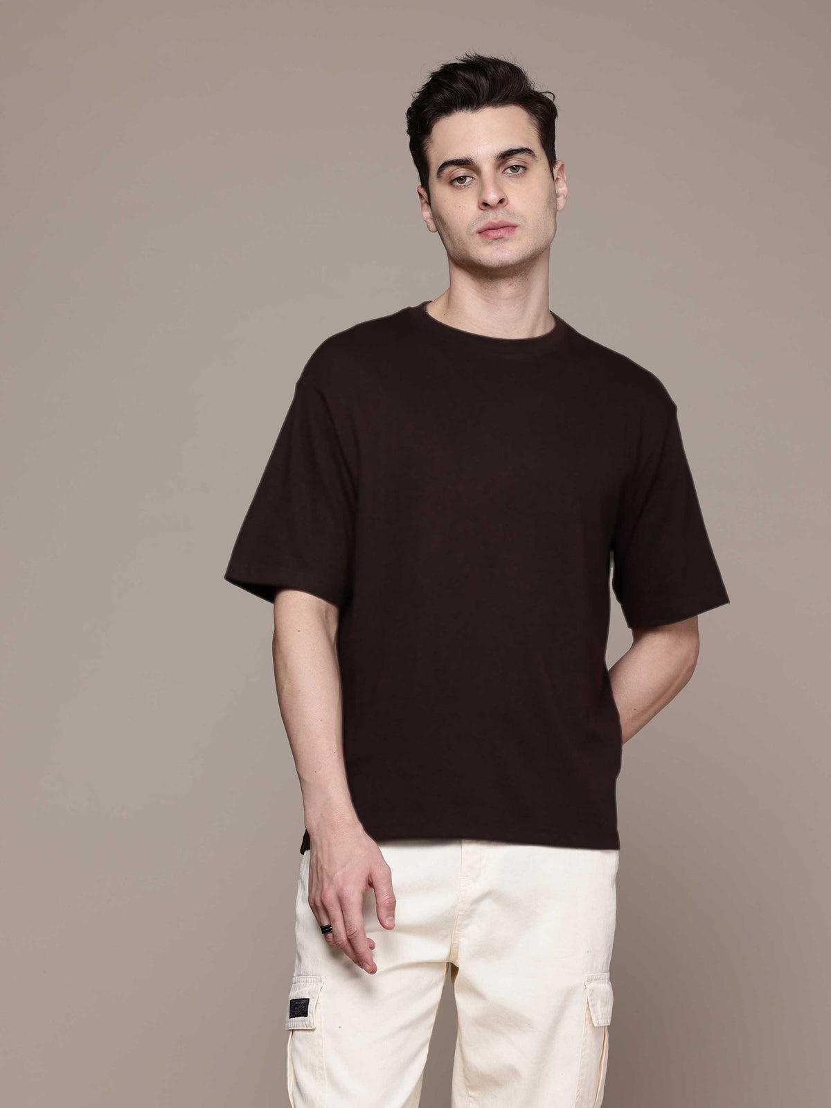 Coffee Brown Oversized Tees