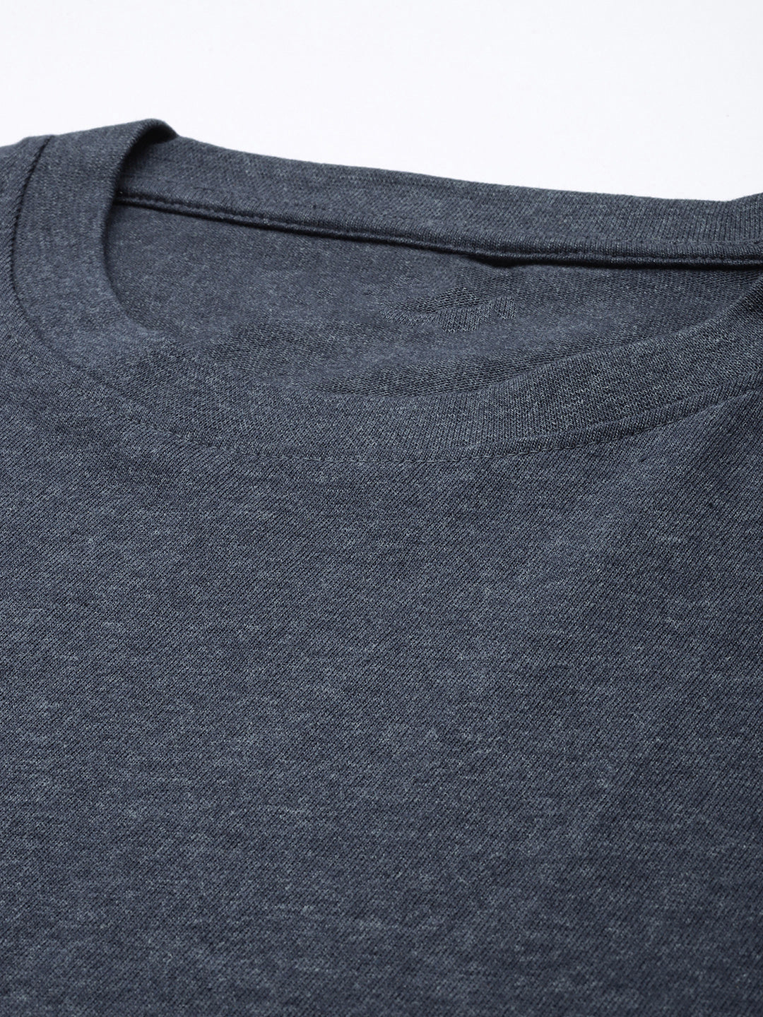Mens Regular Half Navy Melange T-Shirt