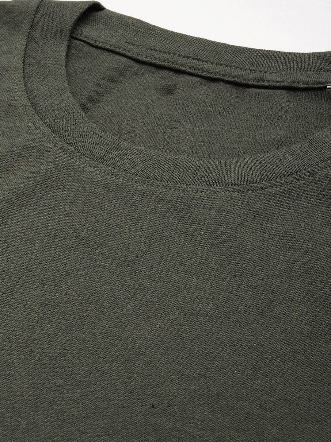 Half Sleeve  Olive Green T-Shirt