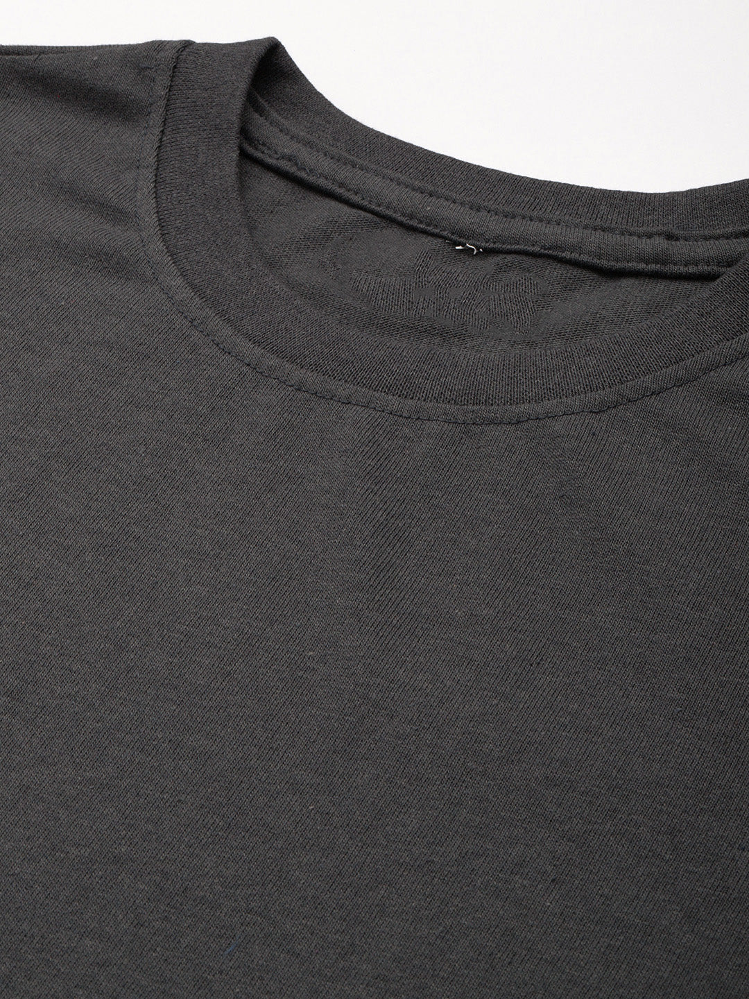 Mens Regular Half Sleeve Steel Grey T-Shirt