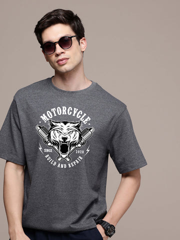 Graphic Oversized Motorcycle Tshirt