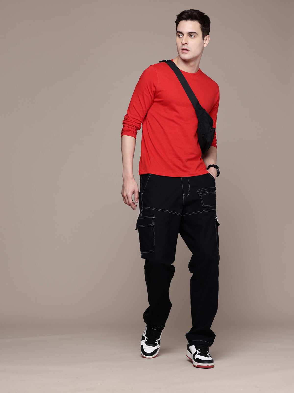 Mens Long Sleeve Red