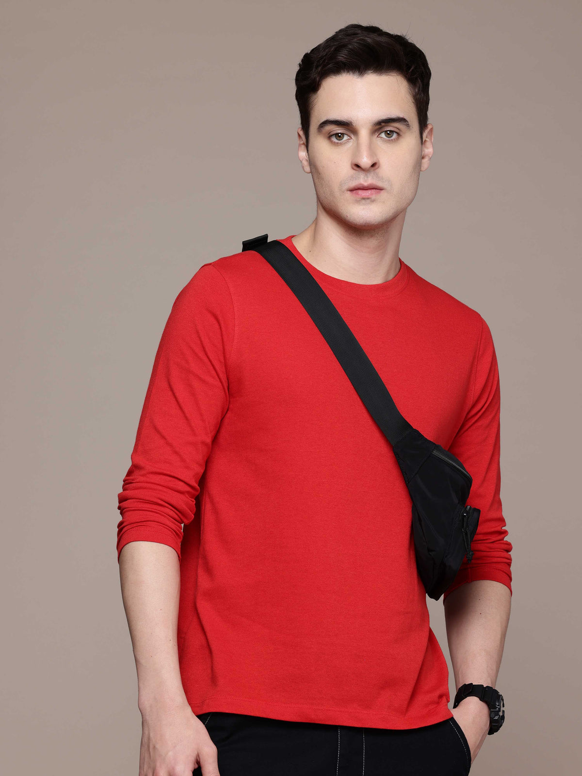 Mens Long Sleeve Red