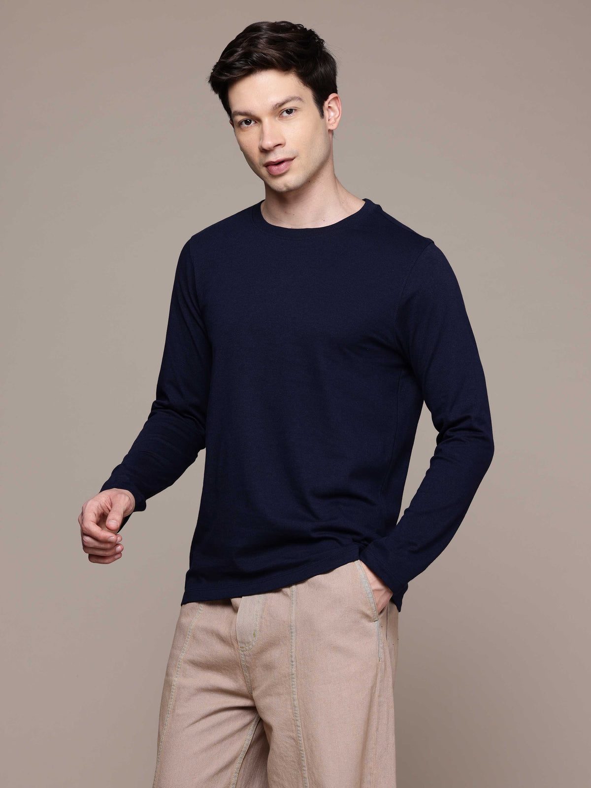 Mens Long Sleeve Navy